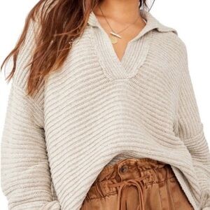 Free People Beige Women's Sweater